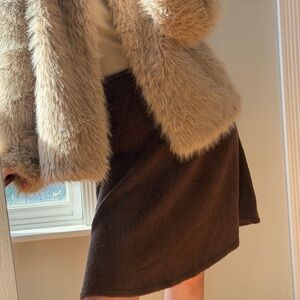 Chic brown midi skirt by Risqué Rose